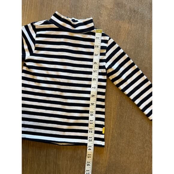 GAP Striped Turtleneck Top Shirt Toddler size 2T Black White - Picture 6 of 6